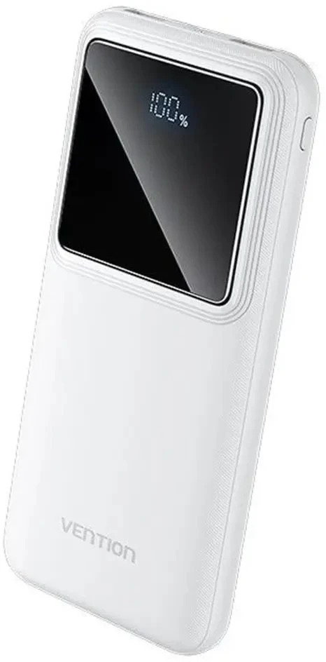 Vention Powerbank, ventiliacija, FHKW0, 10000 mAh, mikro USB, USB-C, 2xUSB-A, 22.5 W (balta)