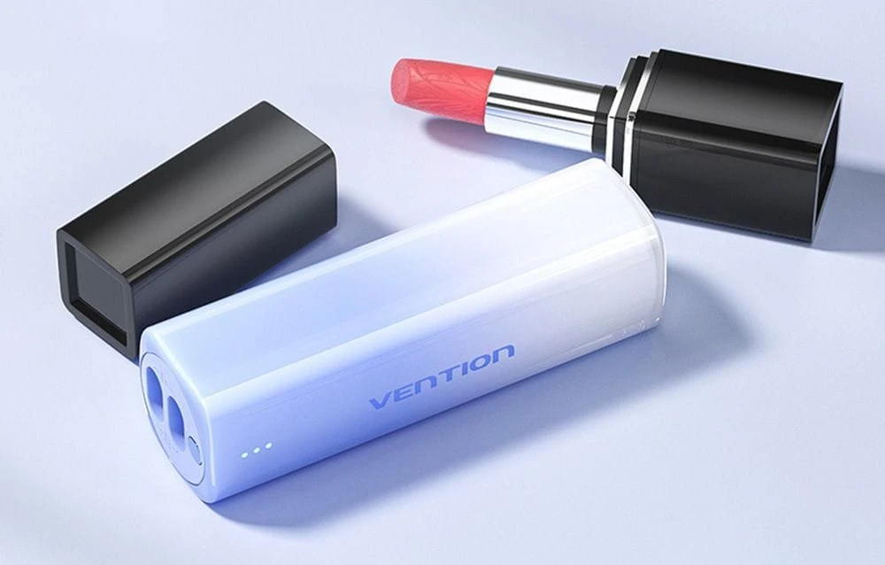 5000mAh „Vention FHWY0 20W“ nešiojama baterija + USB-C laidas su „Lightning“ jungtimi (geltona)