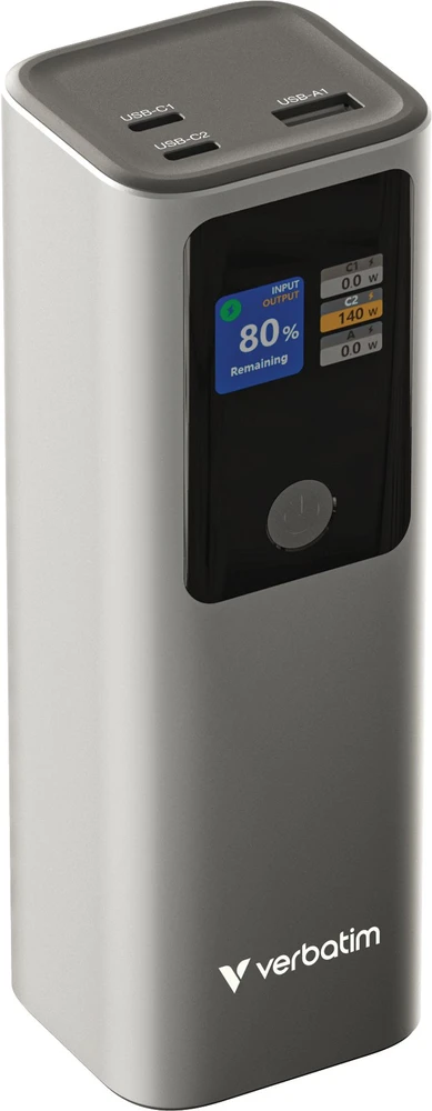 Powerbank Verbatim Charge �n� Go 27000 mAh Pilka (Charge �n� Go Power Bank)