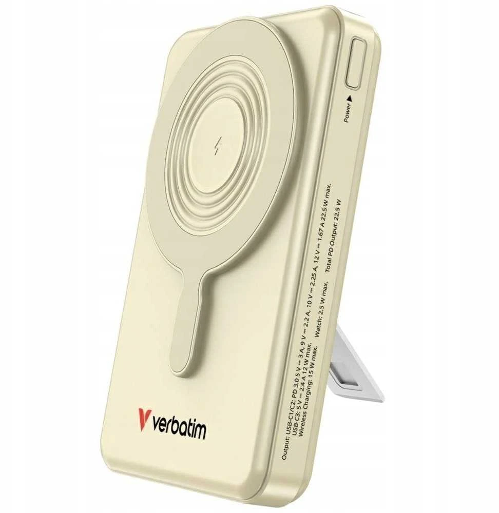 Verbatim Charge 'n' Go C+C, Ekranas Power Bank 10000 mAh, Gold