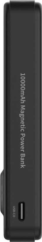 Powerbank Wozinsky WLWP-10KA0Y3S 22.5W PD Qi2 10000 mAh, su stoveliu, 1x USB-A, 1x USB-C – juodos spalvos