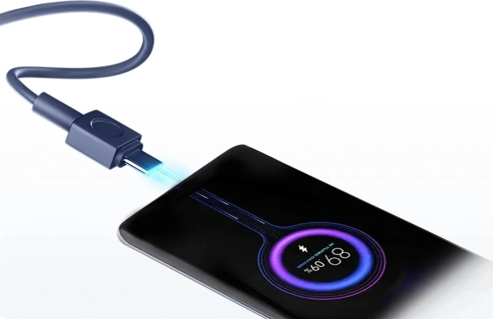 „Xiaomi 33W Power Bank“ (integruotas laidas) | 20000 mAh | USB-C/USB-C laidas/USB-A | Mėlyna