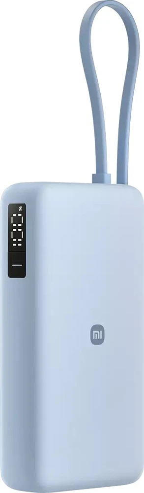 „Xiaomi“ 67 W išorinė baterija 20000 (su integruotu laidu) | 20000 mAh | Ice Mėlyna