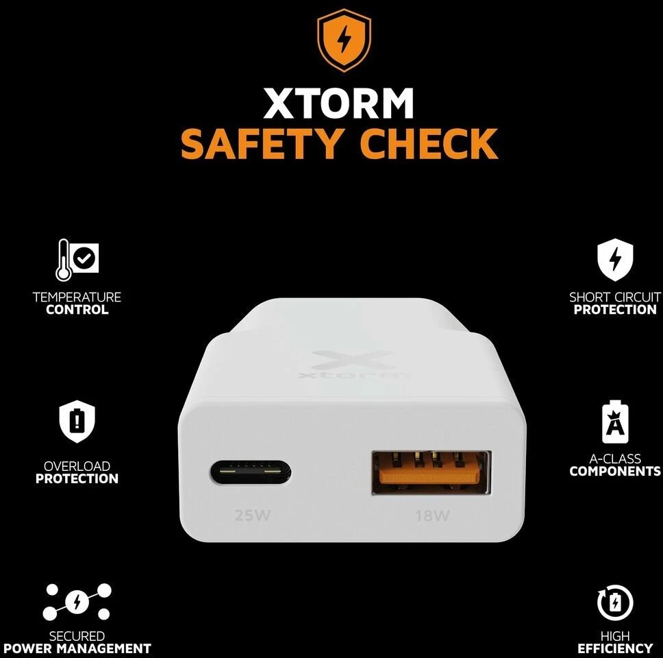 Powerbank Xtorm SlimLine Baltas