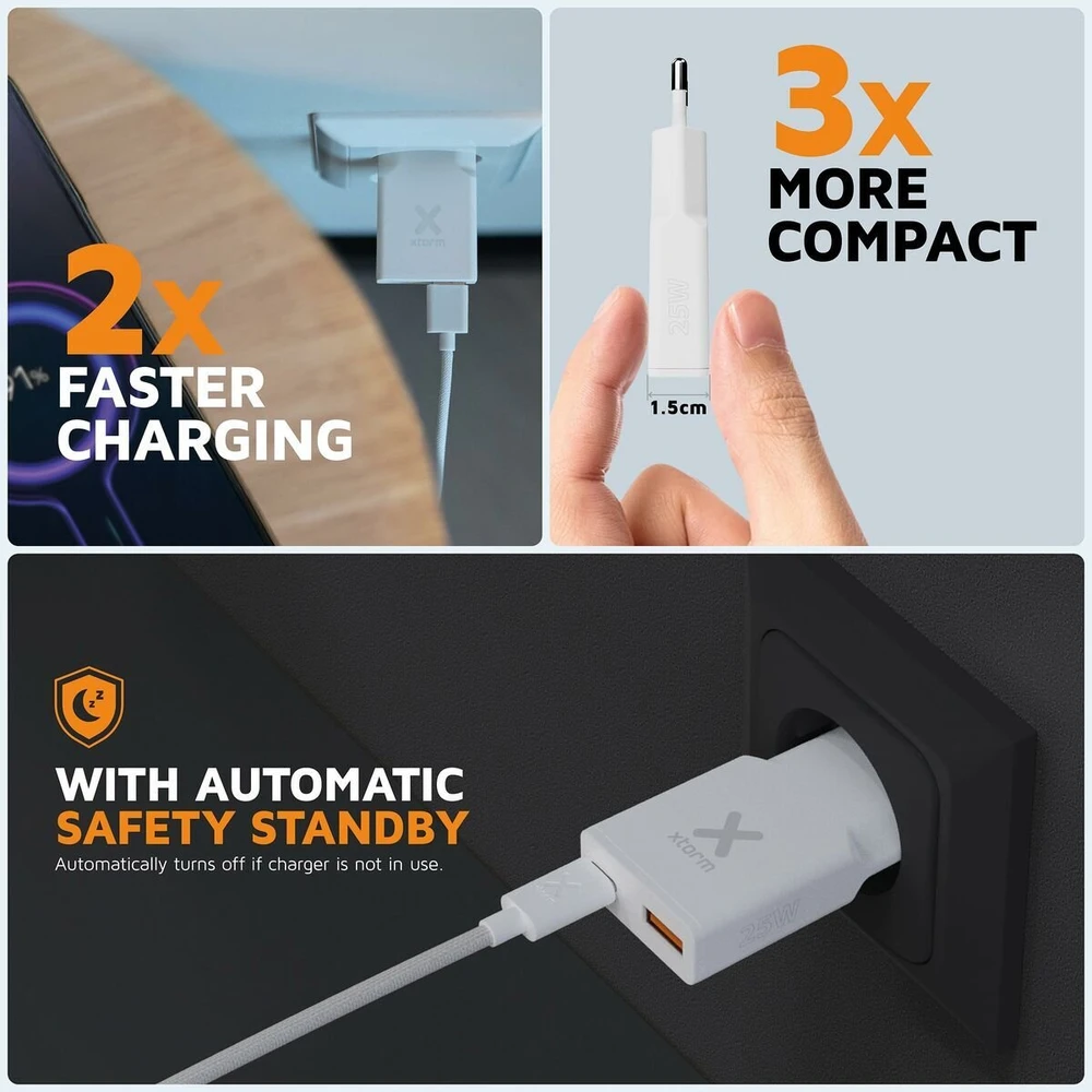 Powerbank Xtorm SlimLine Baltas