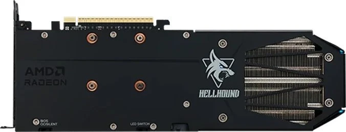 „PowerColor Radeon RX 9060 XT Hellhound 8GB OC“ vaizdo plokštė