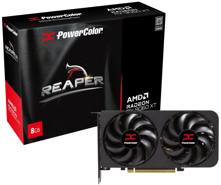Vaizdo plokštė PowerColor Radeon RX 9060 XT Reaper 8GB OC