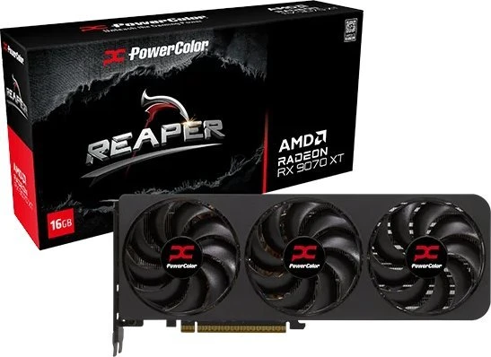 Vaizdo plokštė PowerColor Radeon RX 9070 XT Reaper 16GB GDDR6