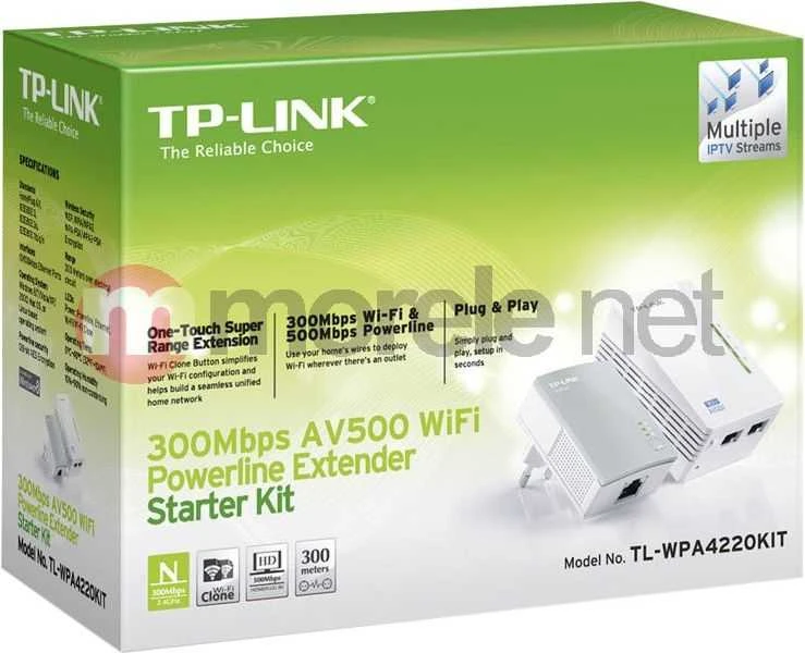 WI-FI ryšio stiprintuvas TP-Link / TL-WPA4220KIT