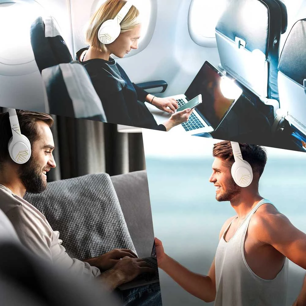 „PowerLocus P19“ „Bluetooth“ ausinės, 4 ekvalaizerio režimai, 60 valandų, sulankstomos su dėklu