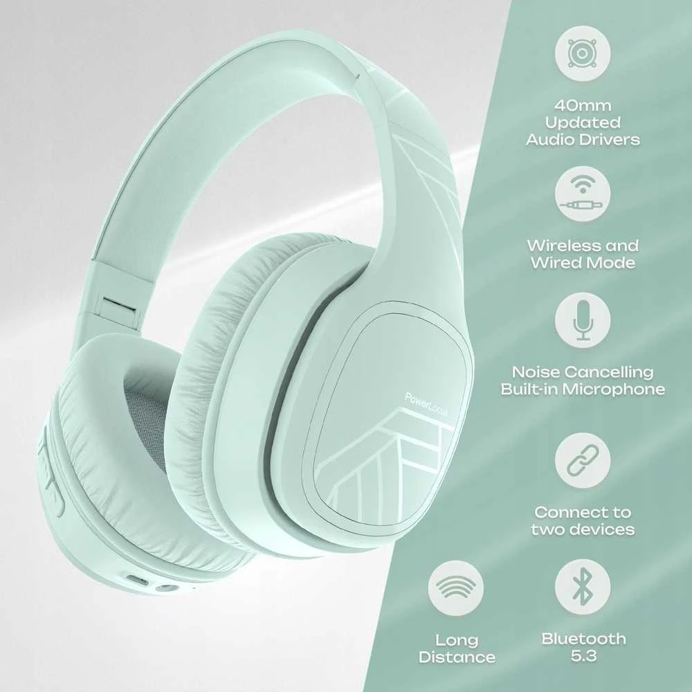 „PowerLocus“ „Bluetooth“ ausinės P7 Mint spalvos