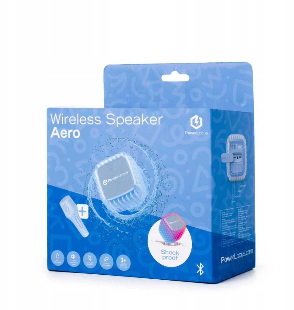 „PowerLocus“ „Bluetooth“ garsiakalbis vaikams, mėlynas/purpurinis