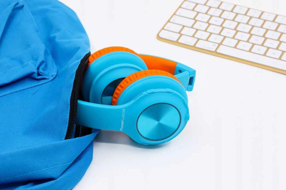 PowerLocus Bluetooth Ausinės PLED Kids Mėlyna/Ora