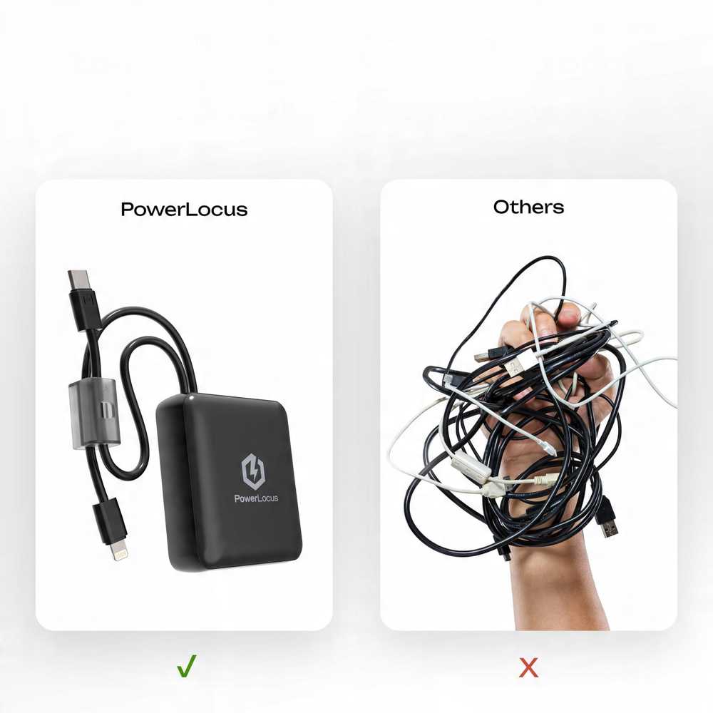 „PowerLocus“ išorinė baterija 10 000 mAh