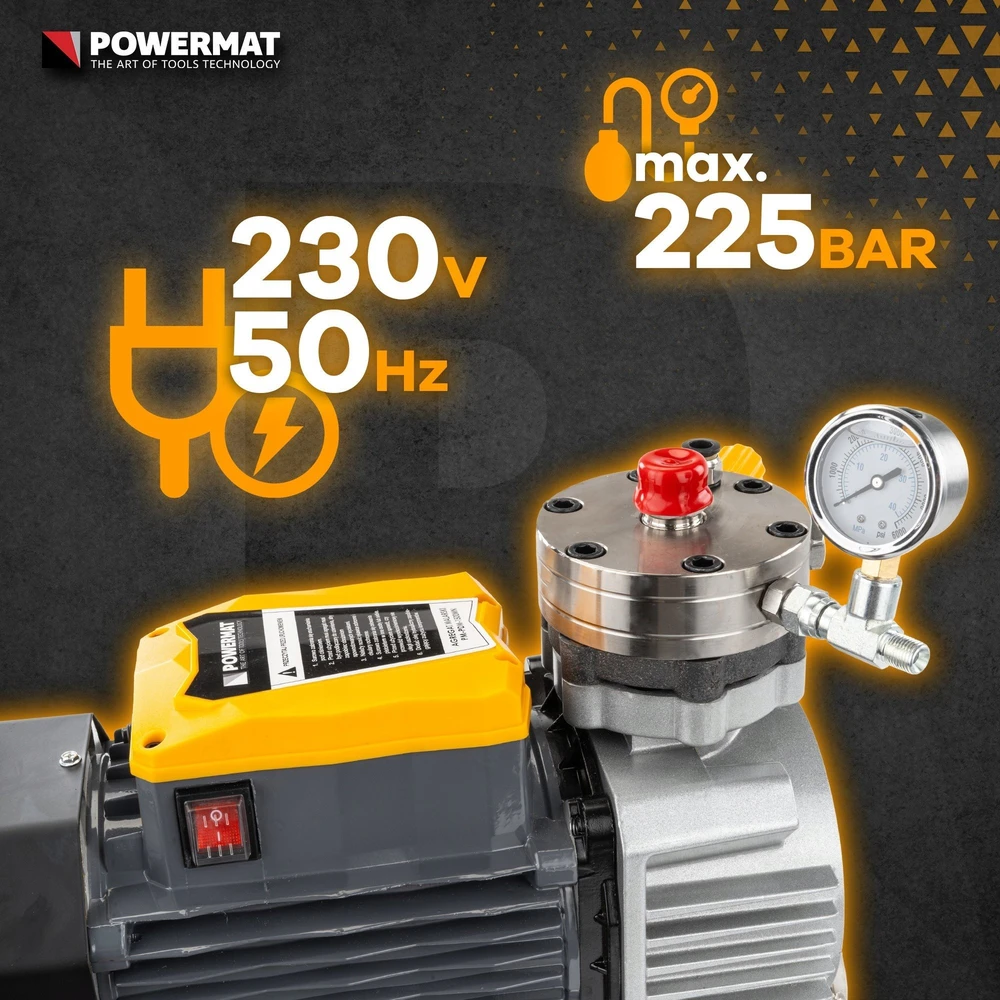 Powermat Hidrodinaminis dažų purkštuvas, vidaus ir išorės sienoms, aukšto slėgio purkštuvas, profesionalus dažų purkštuvas, emulsinių dažų purkštuvas