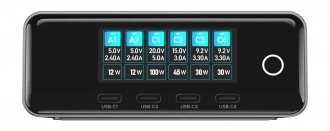 PowerNeed Įkroviklis Newell GaN 240 W TFT tinklo įkroviklis - EU