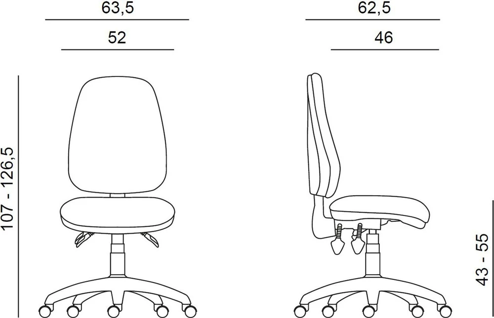 Powerton ERGO ANNA ergonominė biuro kėdė, rutulinė