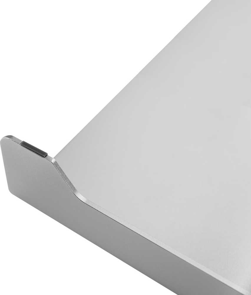 Laikiklis Powerton pagrindas pagal monitoriaus, modernus minimalistinio dizaino, sidabro, aliuminio, 10 kg apkrovos pajėgumas, Powerton, ergo
