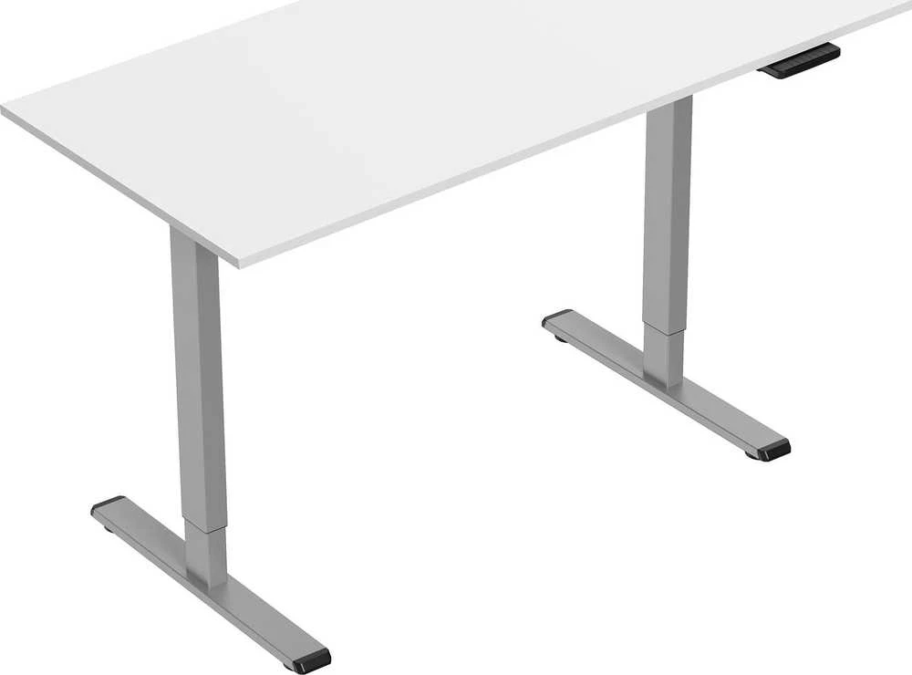 Powerton Desk rėmas/pagrindas, elektra reguliuojamas, tarpų reguliavimas 500mm, apsaugos nuo susidūrimo sistema, pilka, 100 kg keliamoji galia, Powerton