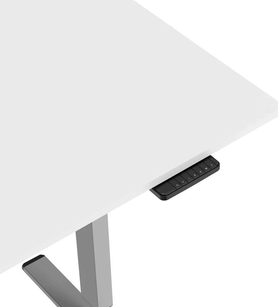 Powerton Desk rėmas/pagrindas, elektra reguliuojamas, tarpų reguliavimas 500mm, apsaugos nuo susidūrimo sistema, pilka, 100 kg keliamoji galia, Powerton