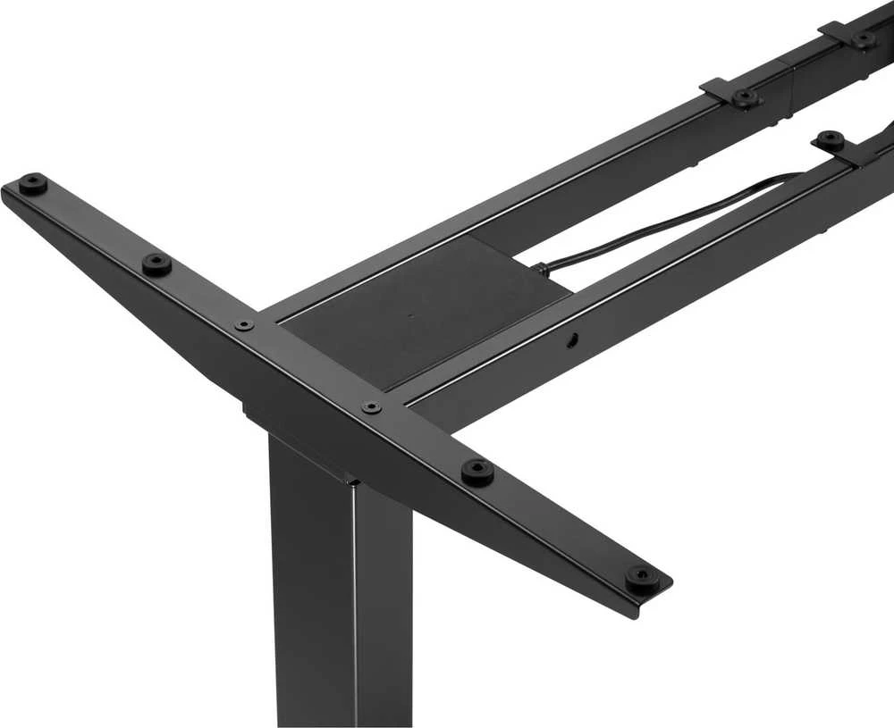 Powerton Desk rėmas/pagrindas, elektra reguliuojamas, tarpų reguliavimas 500mm, apsaugos nuo susidūrimo sistema, juoda, keliamoji galia 100 kg, Powerton