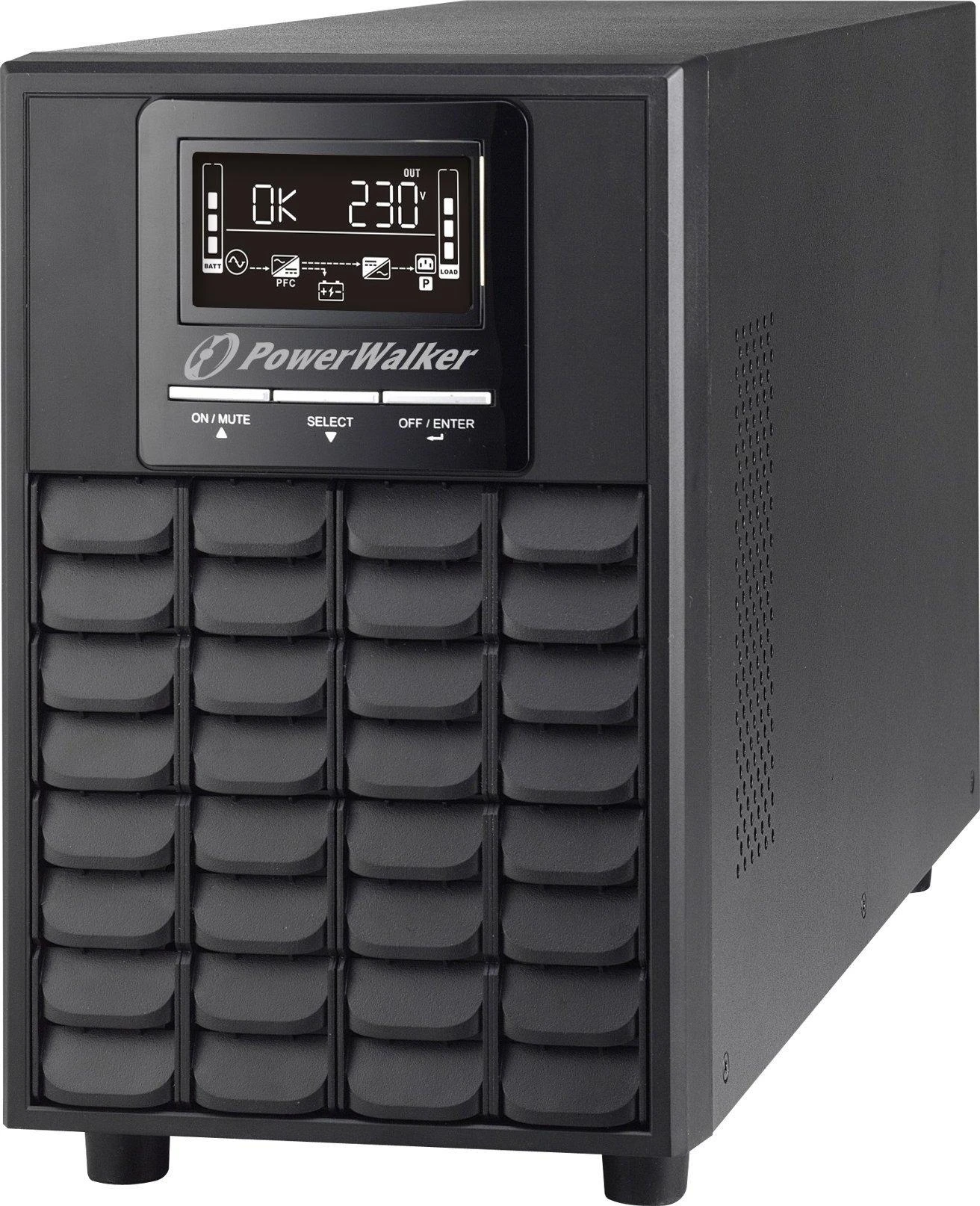 POWERWALK VFI 1500 CG PF1 Power Walker UPS On-Line 1/1PHASE 1500VA, CG, PF1 USB/RS-232, 4x IEC, EPO, LCD