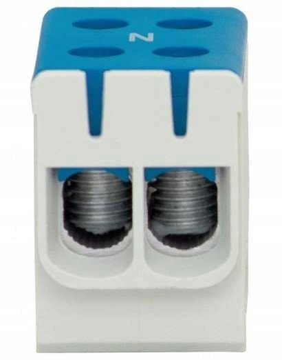 Kiti LZ gnybtų blokeliai korpuse F-ELEKTRO F2.0294 1 bėgelio (2x50/2x50mm2) Al/Cu mėlyna