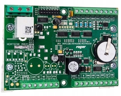 Roger PR402DR elektroninė plokštė su jungtimis