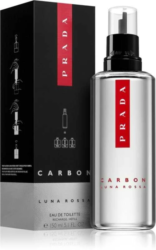 Prada Luna Rossa Carbon EDT tualetinis vanduo vyrams - náplň, 150 ml