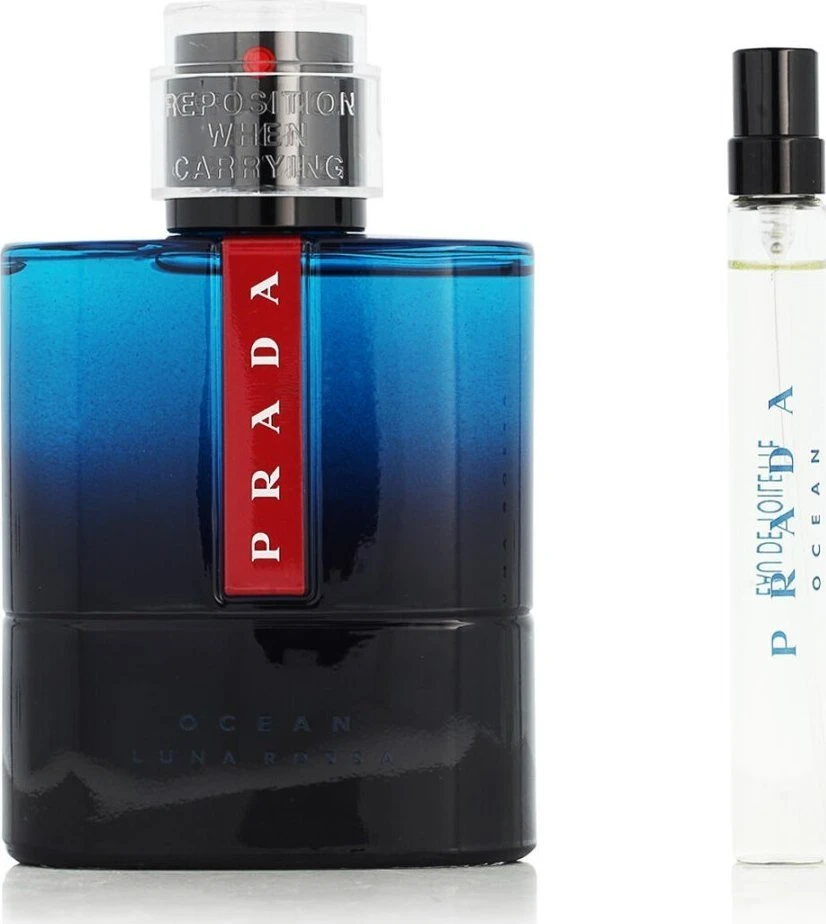 Set Prada: Luna Rossa Ocean Eau De Toilette For Men, 100 ml + Luna Rossa Ocean Eau De Toilette For Men, 10 ml