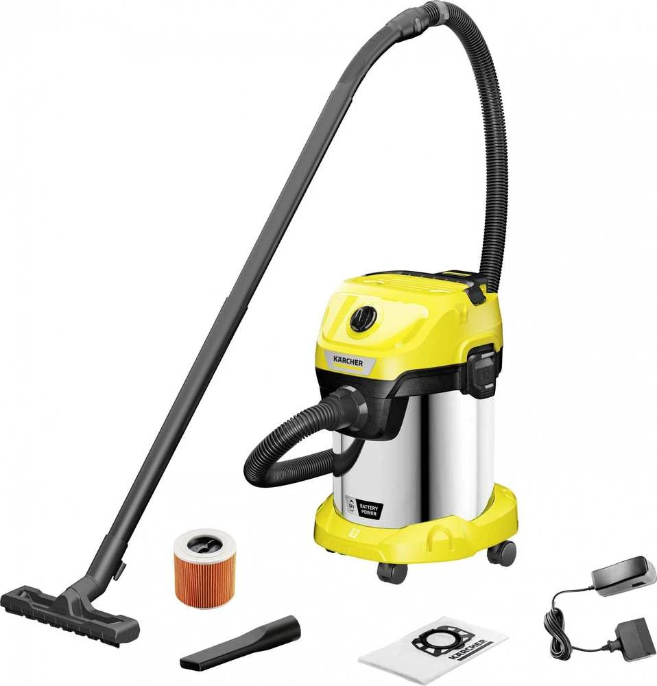 Sauso-drėgno valymo siurblys Kärcher WD 3-18 S BATTERY SET