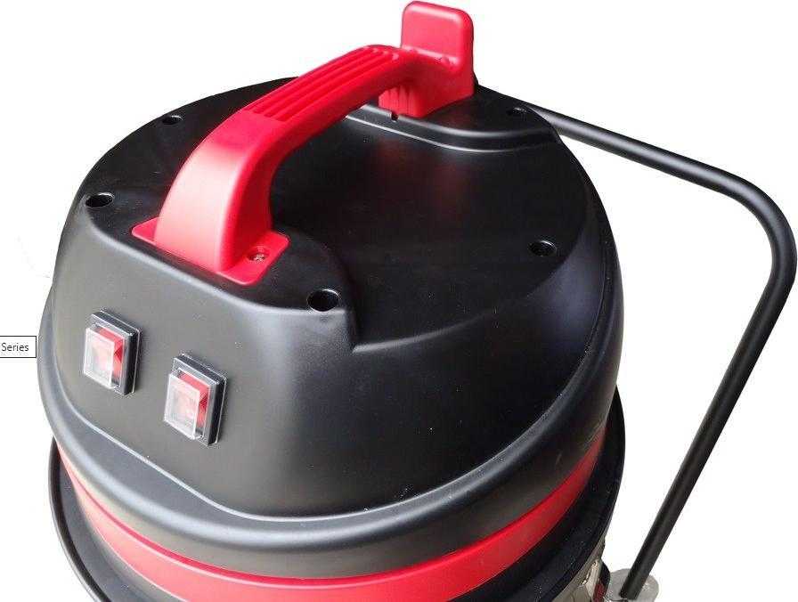 Dulkių Siurblys - Nilfisk Viper LSU255-EU, 2 Varikliai, 55 L, Juodas/Raudonas/Nerūdijančio Plieno