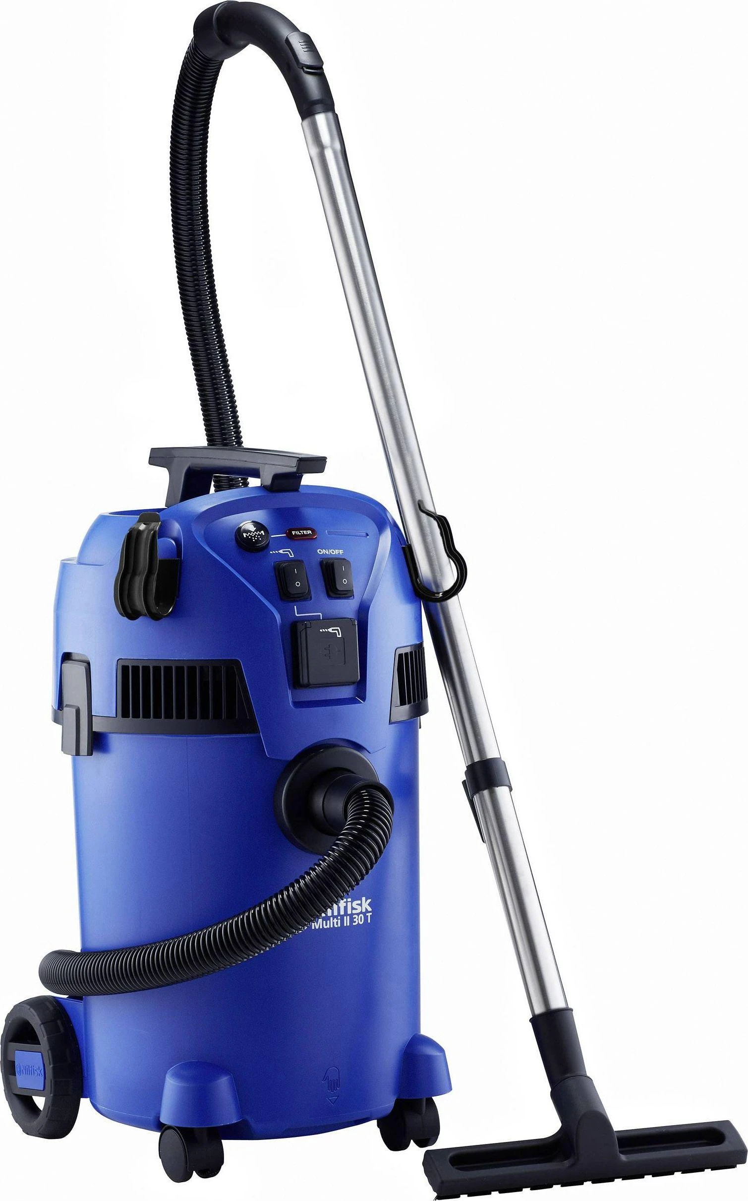 Dulkių Siurblys - Nilfisk Multi II 30 T, Juodas, Mėlynas, 30 L, 1400 W