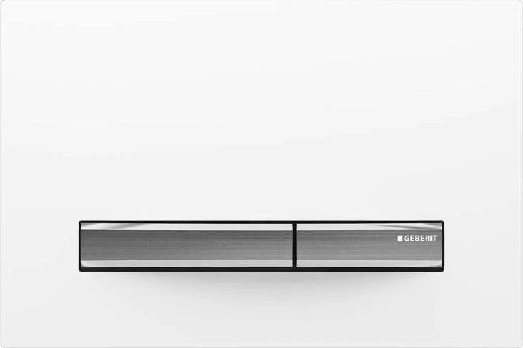 Geberit taustiņš Sigma50, 266x164 mm, balts/hroms