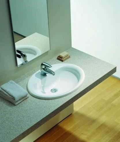 Laufen Pro B įmontuojamas praustuvas 56x44 cm, baltas