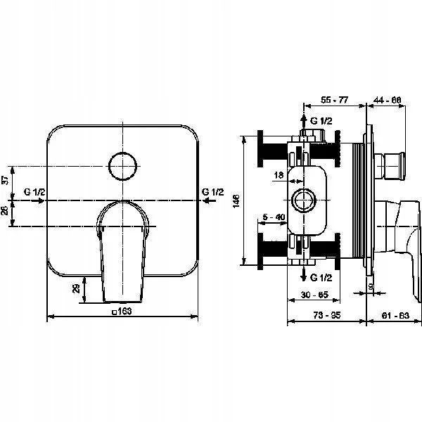 Praustuvo maišytuvas Ideal Standard Maišytuvas Ideal Standard A6586AA - A6586AA
