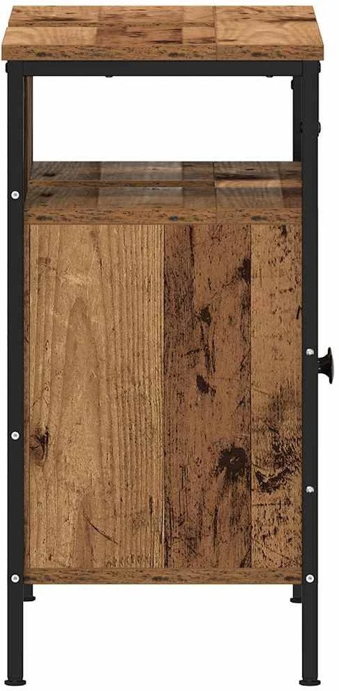 Vonios kambario spintelė, praustuvas, senovinė mediena, 60x30x60 cm, inžinerinė mediena