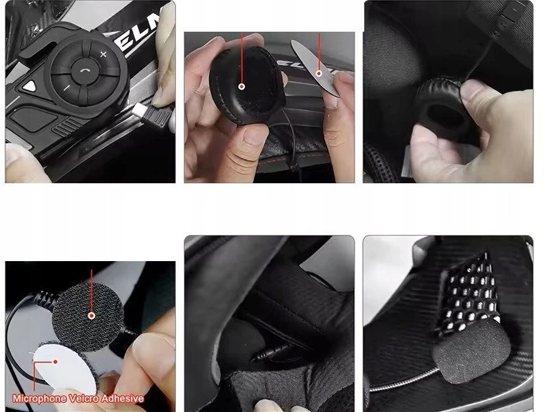 Ejeas Motociklinis interkomas PREMIUM EJEAS K1 MESH 2K Bluetooth 5.1 Wi-Fi CVC 1000m