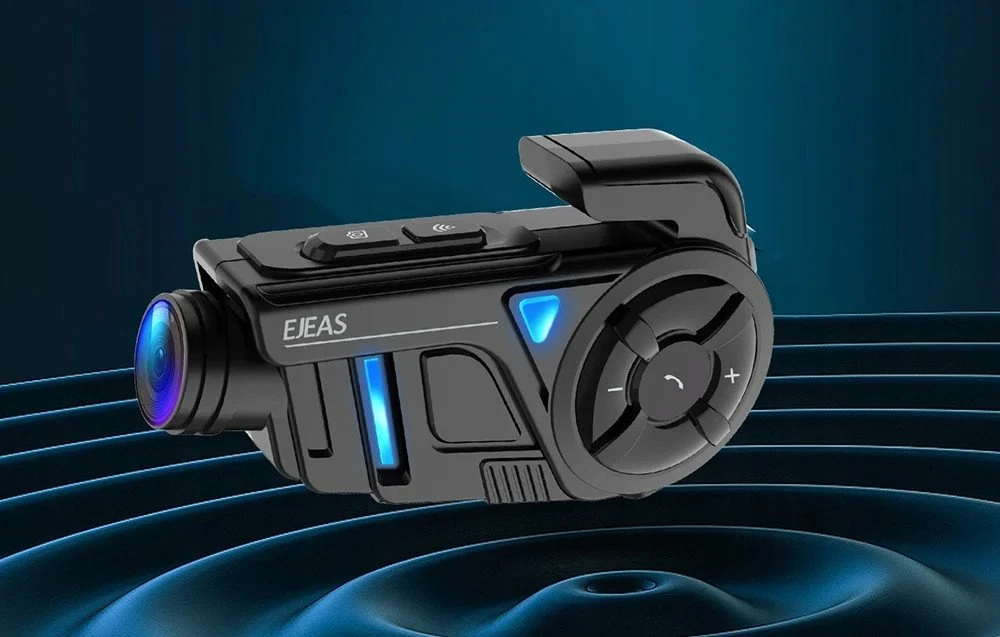 Ejeas Motociklinis interkomas PREMIUM EJEAS K1 MESH 2K Bluetooth 5.1 Wi-Fi CVC 1000m
