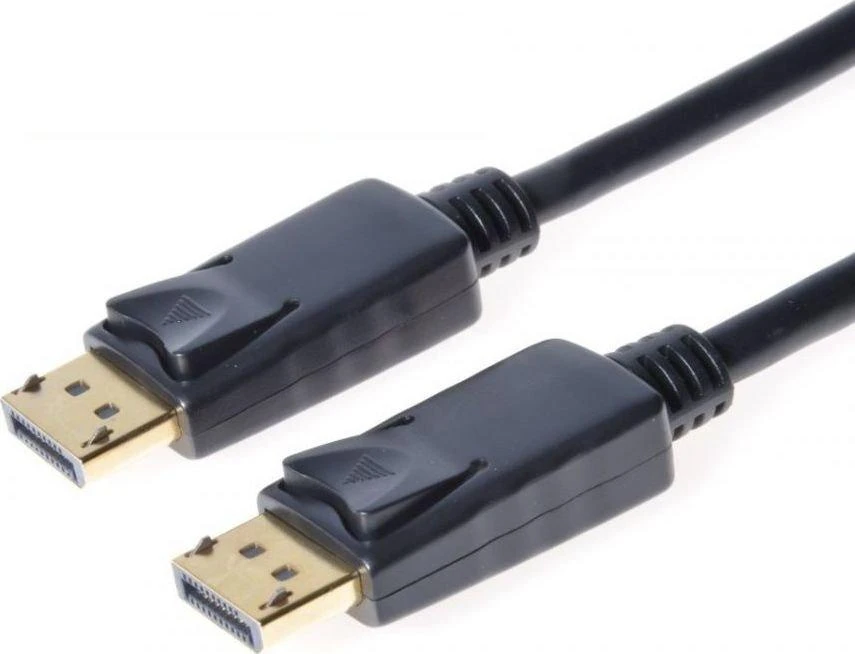 DisplayPort laido jungtys su fiksatoriais