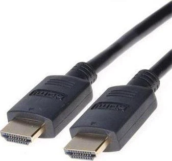 Juodas HDMI laidas su sustiprintais antgaliais