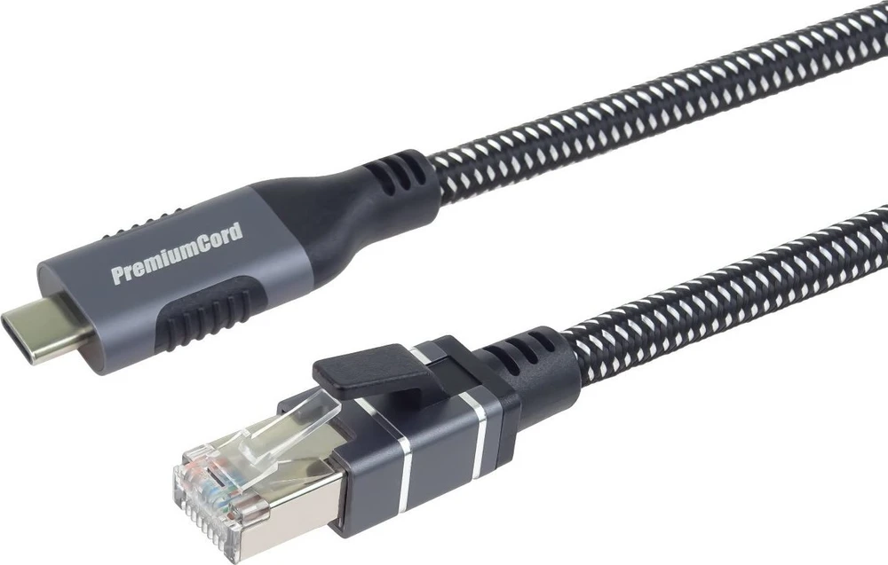 PremiumCord Kabelis USB-C na Ethernet RJ45 Gigabit 3m (ku31net3)