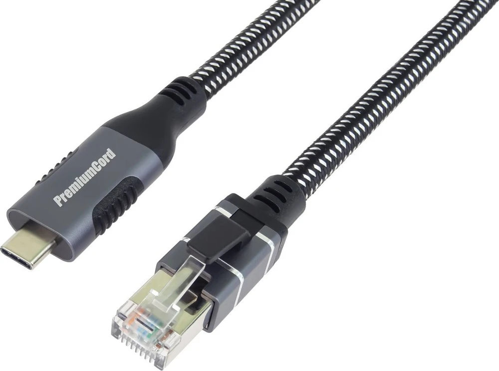 PremiumCord Kabelis USB-C na Ethernet RJ45 Gigabit 3m (ku31net3)