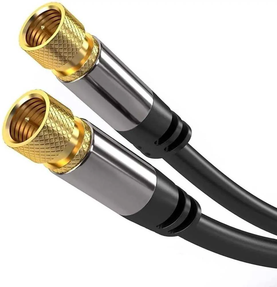 PREMIUMCORD kabelis, palydovinė antena F kištukas - F kištukas (135 dB) 4x ekranuotas 1,5 m