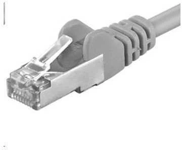 PREMIUMCORD patch kabelis CAT6a S-FTP, RJ45-RJ45, AWG 26/7 30m pilkas