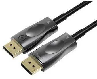 Maršrutizatorius PREMIUMCORD optinis DisplayPort 1.4 jungiamasis kabelis M/M, paauksuotos jungtys. 30 m