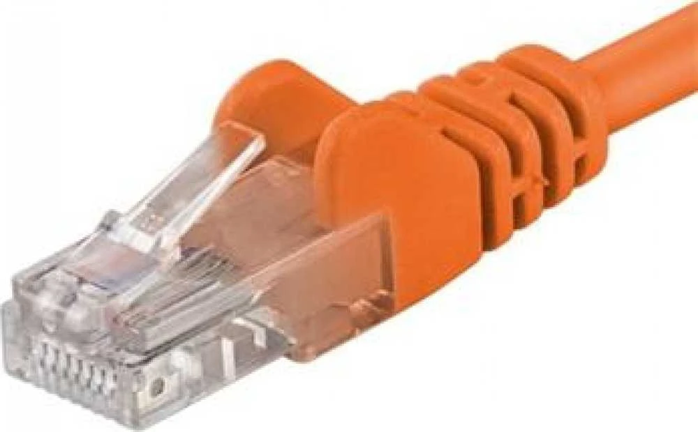 PremiumCord PremiumCord Patch kabelis UTP RJ45-RJ45 CAT6 1m, oranžinis