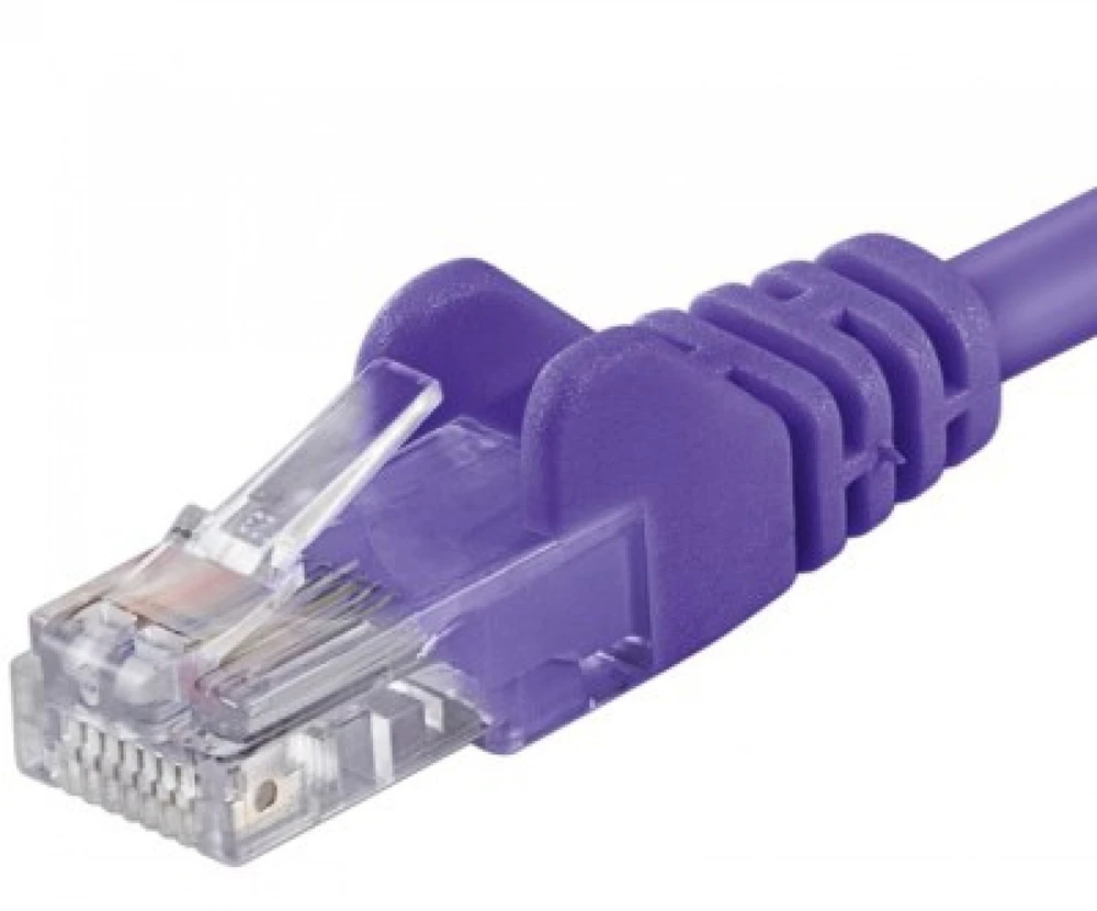 PremiumCord patch kabelis UTP RJ45-RJ45 CAT6 5m violetinis