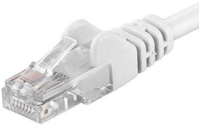 PremiumCord UTP jungiamasis kabelis RJ45-RJ45 CAT6, 7 m, baltas