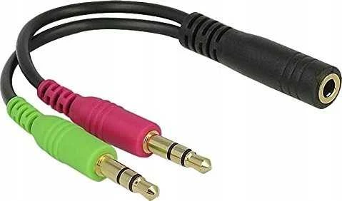 3,5 mm garso adapteris su spalvotomis jungtimis